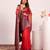 Red color beautiful ethnic woven designer tissue silk saree