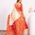 White color beautiful ethnic woven designer tissue silk saree