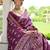 Wine color banglori raw silk  weaving warli designer  rich look classy saree