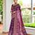 Wine color banglori raw silk  weaving warli designer  rich look classy saree
