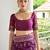 Wine color banglori raw silk  weaving warli designer  rich look classy saree