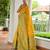 Yellow color banglori raw silk  weaving warli designer  rich look classy saree