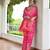 Pink color banglori raw silk  weaving warli designer  rich look classy saree