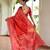 Red color banglori raw silk  weaving warli designer  rich look classy saree