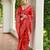 Red color banglori raw silk  weaving warli designer  rich look classy saree