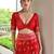Red color banglori raw silk  weaving warli designer  rich look classy saree
