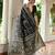 Black color banglori raw silk  weaving warli designer  rich look classy saree