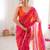 Pink color georgette fabric classy printed girlie saree