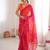Pink color georgette fabric classy printed girlie saree