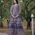 Printed chanderi cotton gown