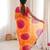 Yellow color georgette fabric classy printed girlie saree