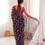 Black color georgette fabric classy printed girlie saree