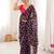Black color georgette fabric classy printed girlie saree
