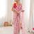 White color georgette fabric classy printed girlie saree