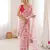 White georgette fabric classy printed girlie saree