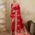 Red color beautiful silk blend woven designer saree