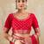 Red color beautiful silk blend woven designer saree