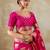 Magenta color beautiful silk blend woven designer saree