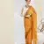 Yellow color bollywood style printed chiffon saree for ethnic party looks