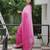 Pink color faux georgette fabric beautiful padding color saree with smart and trendy mirror work