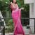 Pink color faux georgette fabric beautiful padding color saree with smart and trendy mirror work