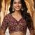 Maroon color beautiful sequins embroidered frendy chiffon ceremonial saree