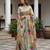 Beautiful yellow color virana silk fabric elegant printed saree with dori work