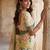 Beautiful beige color virana silk fabric elegant printed saree with dori work