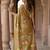 Beautiful gold color virana silk fabric elegant printed saree with dori work