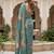 Beautiful green color virana silk fabric elegant printed saree with dori work