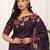 Purple color manipuri silk elegant saree with beautiful embroidered with cut work