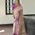 Purple beautiful madhubani printed tussar silk saree for festive looks