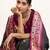 Black color banarasi silk fabric paithani woven designer ethnic partywear saree