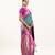 Rama color banarasi silk fabric paithani woven designer ethnic partywear saree