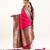 Pink color banarasi silk fabric paithani woven designer ethnic partywear saree