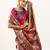 Pink color banarasi silk fabric paithani woven designer ethnic partywear saree
