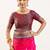 Pink color banarasi silk fabric paithani woven designer ethnic partywear saree