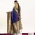 Blue color banarasi silk fabric paithani woven designer ethnic partywear saree