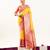 Yellow color banarasi silk fabric paithani woven designer ethnic partywear saree