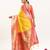 Yellow color banarasi silk fabric paithani woven designer ethnic partywear saree