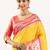 Yellow color banarasi silk fabric paithani woven designer ethnic partywear saree