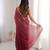 Maroon color bollywood style ethnic partywear frendy satin fabric saree