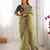 Pista faux banarasi crush fabric designer partywear saree 