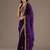 Purple color stylish tissue fabric designer embroidered fancy ethnic partywear saree