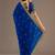 Royal blue color stylish tissue fabric designer embroidered fancy ethnic partywear saree