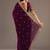 Wine color stylish tissue fabric designer embroidered fancy ethnic partywear saree