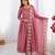 Pink Color Embroidery Sequence Work Gold Crush Silk Gown Set