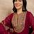 Elegant embroidered georgette top bottom dupatta set