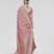 Dusty pink zari woven banarasi silk designer saree with blouse