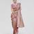 Dusty pink zari woven banarasi silk designer saree with blouse